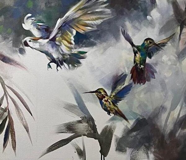 Fine Art by Ian Hertslet Hummingbirds